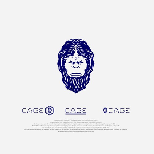 modern Mens Clothing and Apparel logo  CAGE