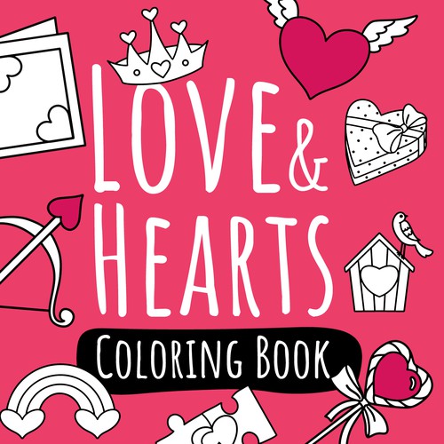 Children's coloring book cover design