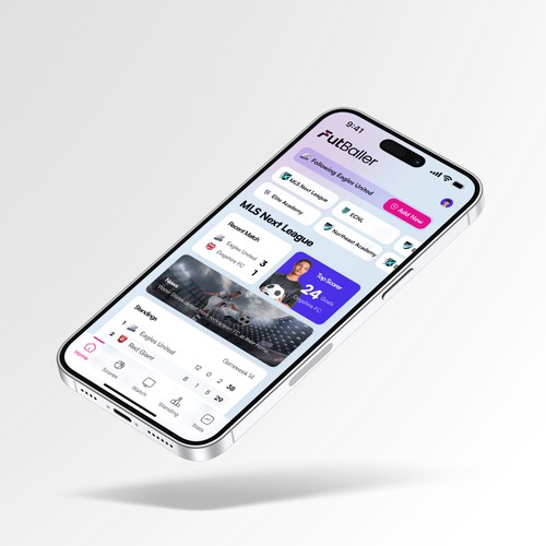 Football League App Design