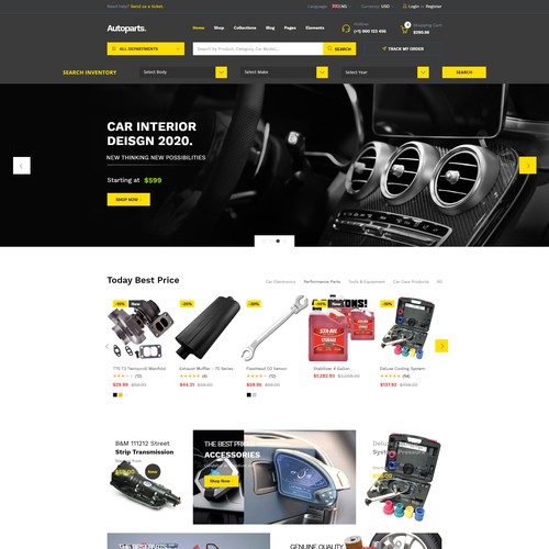 AUTO PARTS WEBSITE