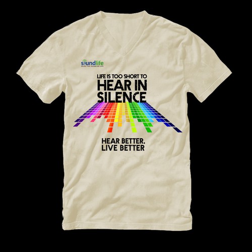 T-shirt design for Soundlife “Hear in Silence”