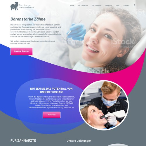 Dentist Logo and  Website Redesign