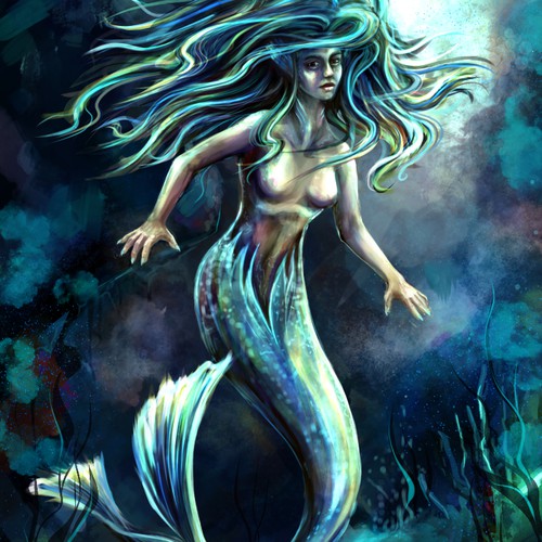 epic fantasy illustration mermaid
