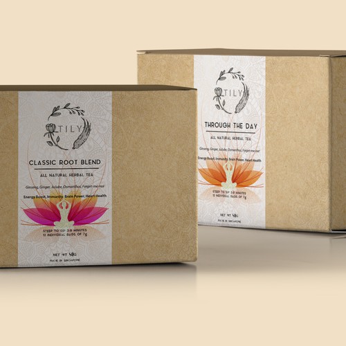 Herbal tea package design 