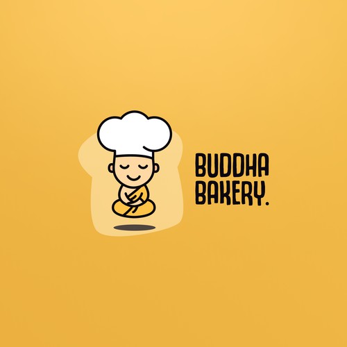 Buddha bakery logo design