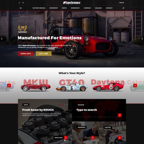 Superformance web site idea proposal