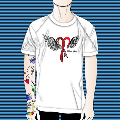 t shirt concept wings of hope