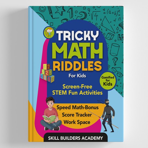 Tricky Math Riddle Book Cover for Kids
