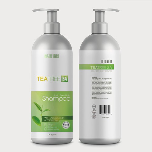 Design label for high-end shampoo