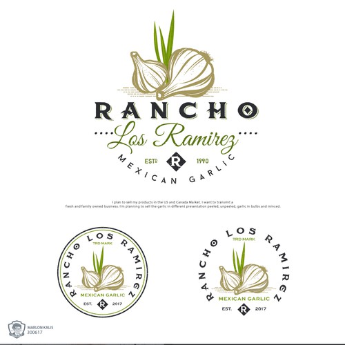 Logo for RANCHO LOS RAMIREZ, MEXICAN GARLIC.