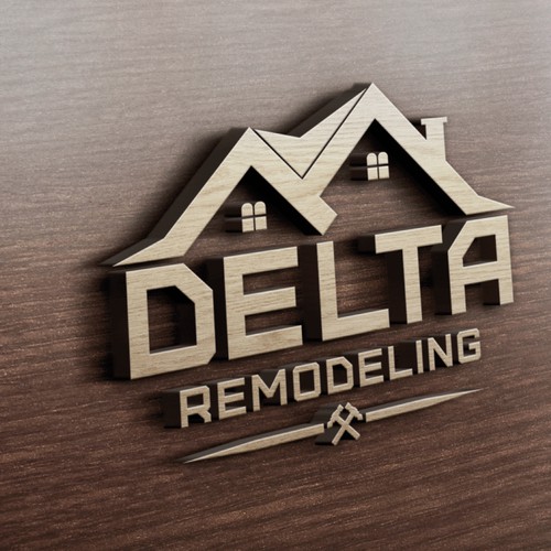 Conceito para logotipo empresa de reforma e casas.