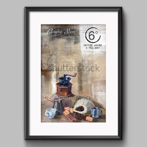 Create Artful Poster for Coffee House & Social Cafe