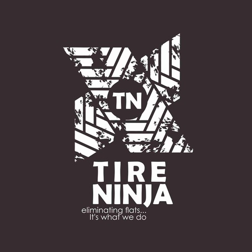 Mature, Manly, yet Modern logo concept for TIRE NINJA