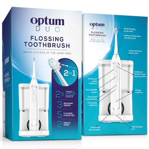 Optum DUO Flossing Toothbrush