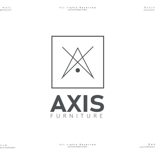 Axis Furniture – Minimalist Furniture Brand Logo Design