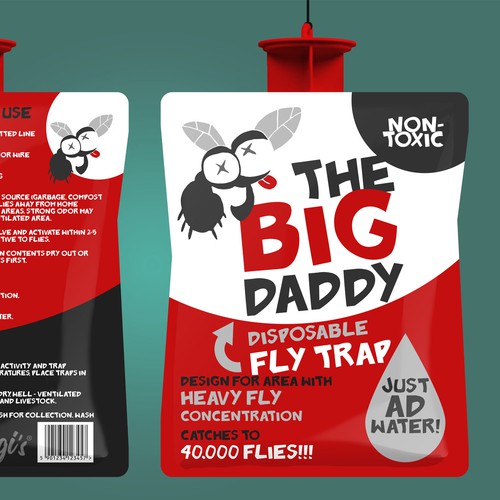 Packaging design for a fly trap