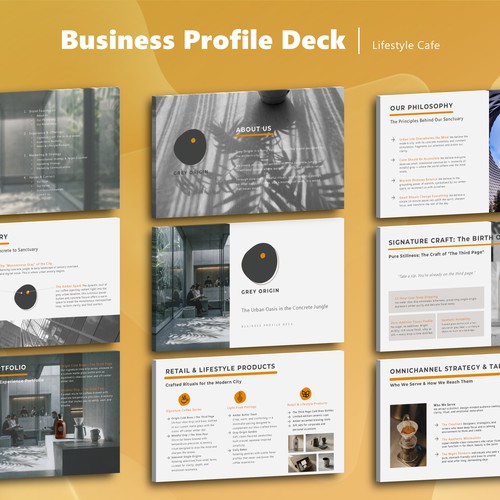 Business Profile Deck｜Lifestyle Cafe