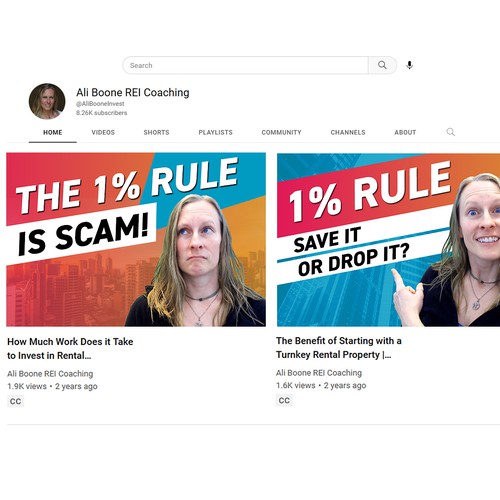 Youtube Thumbnail design for Coaching channel