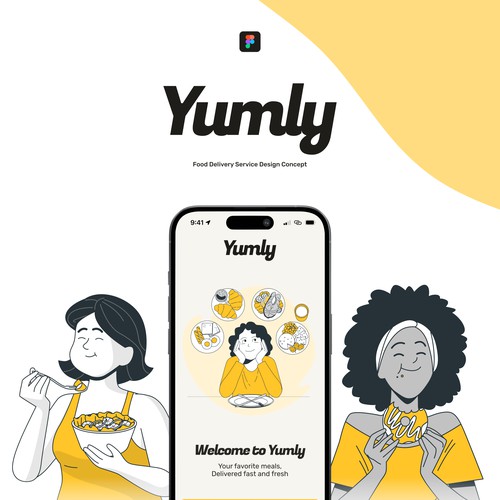 Yumly - Fictional Food Delivery Service Design