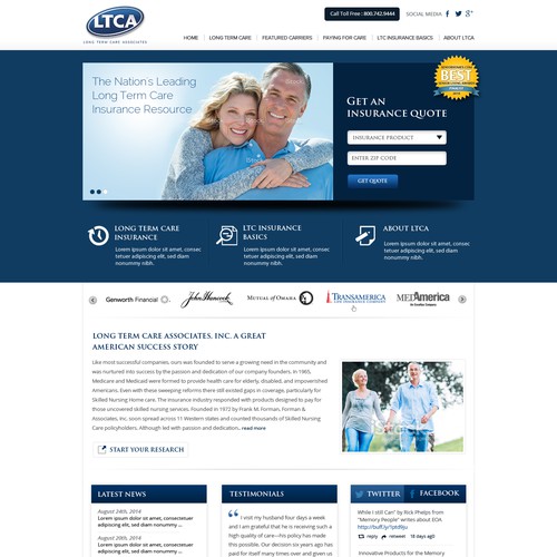 Insurance web site