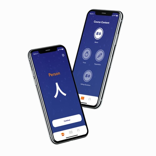 Chinese learning App concept