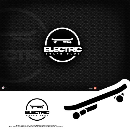 Minimalist Logo for Electric Board Club