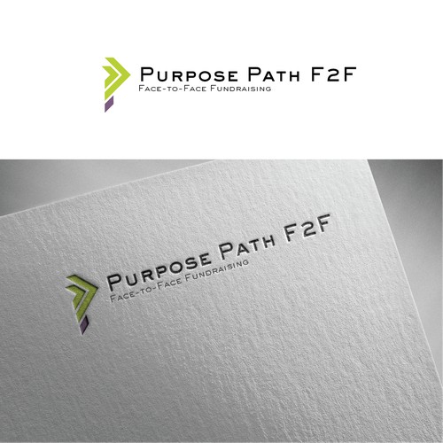 Futuristic logo for Purpose Path F2F - Face to Face Fundrising