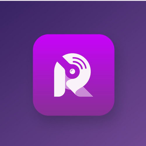 Modern logo design for app music streaming (block chain) 