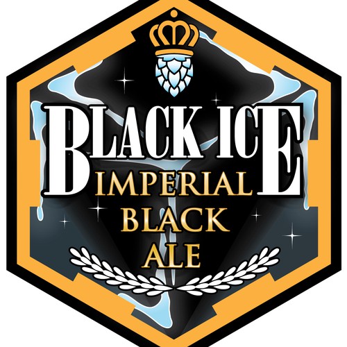 Make us a specific Beer logo - Black Ice Imperial Black Ale