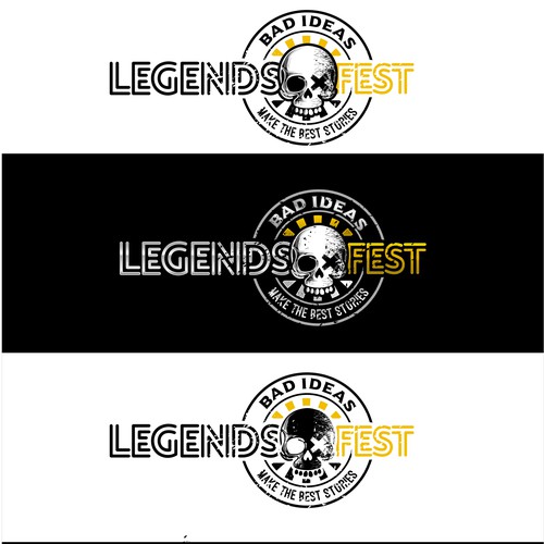 bold logo for legend fest