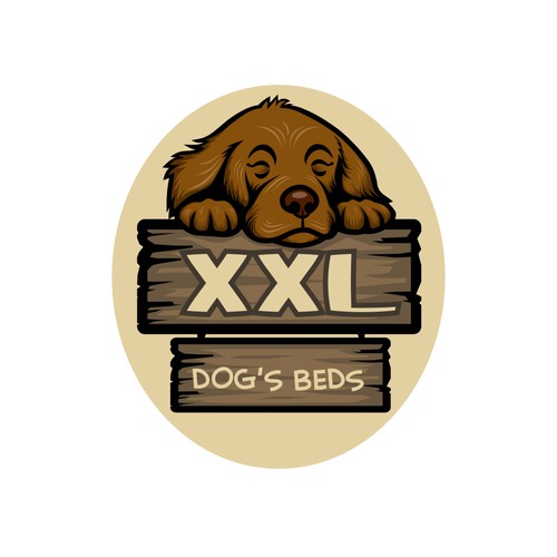 Create a fun logo to sell XXL dog beds - screams BIG dog