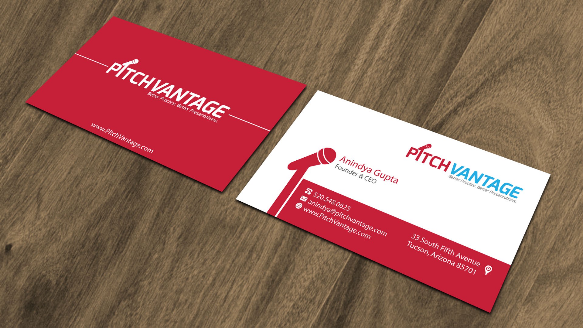 Create a business card that stands out for a tech starup