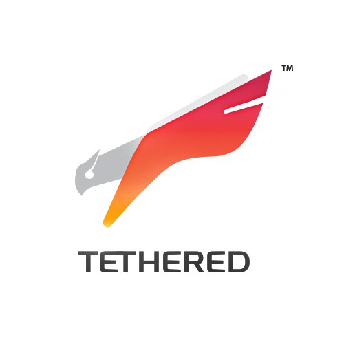Tethered logo concept