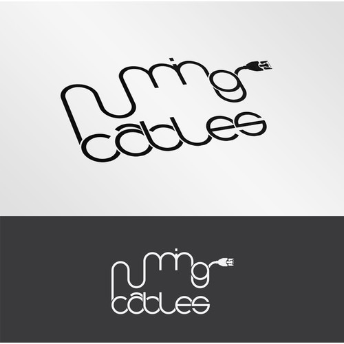 Creat a simple logo for my tech company "Running Cables"