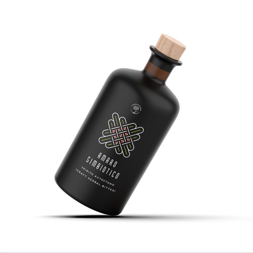 Label design for a herbal liquor/bitter