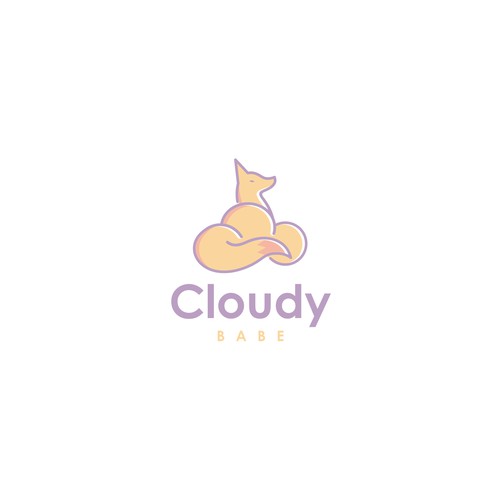unique logo cloudy babe candle
