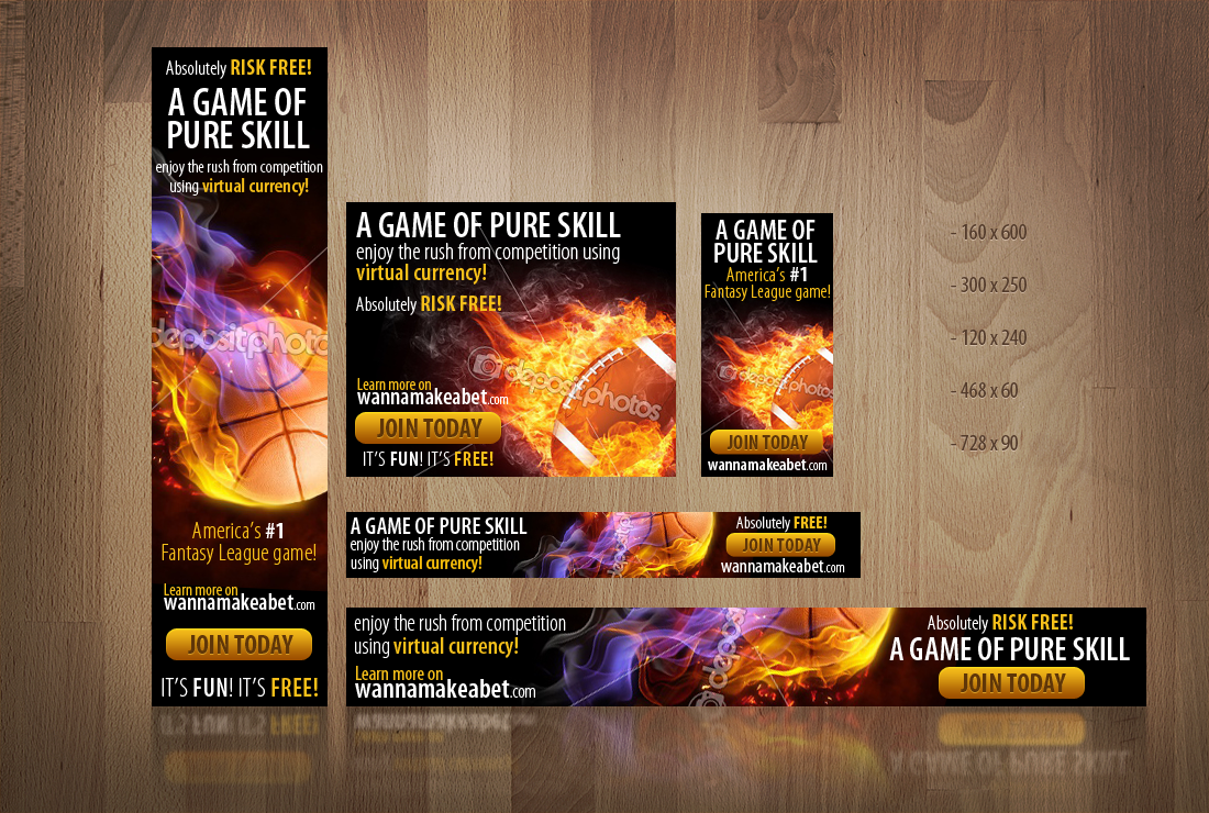 Create the next banner ad for Wannamakeabet.com