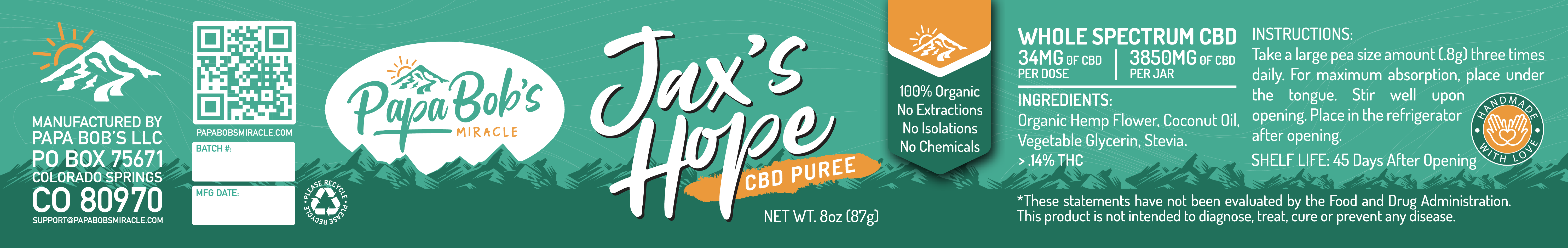 Packaging for a start-up CBD company