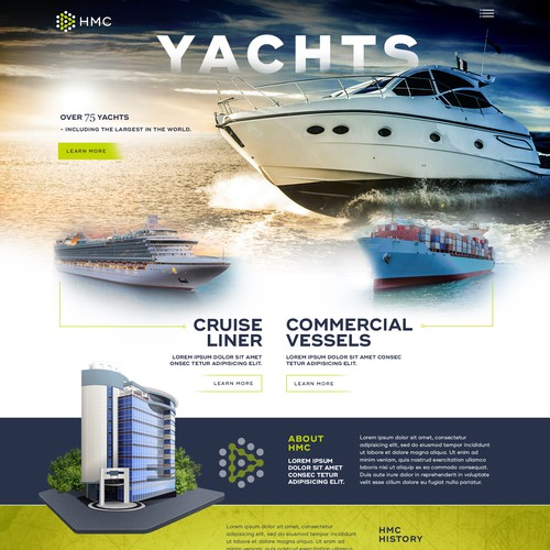 Yachts Technology website design