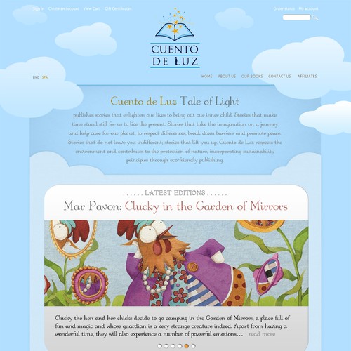 Website Design for E-commerce Company - Childrens books publisher