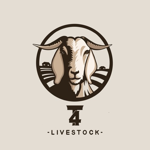Bold Farming Livestock Logo