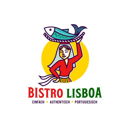 Bold logo for a Portuguese restaurant