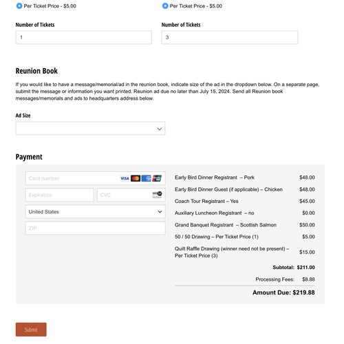 2IDA Reunion Registration Form