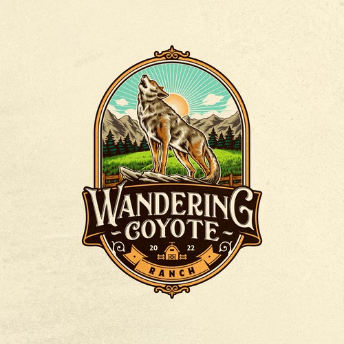 Logo Contest Winner for Wandering Coyote Ranch