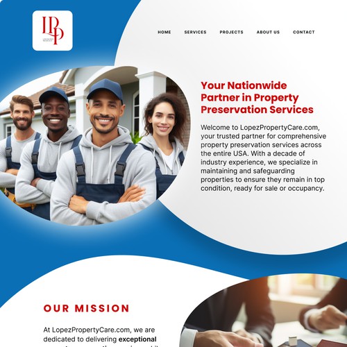 Property Preservation Services website design
