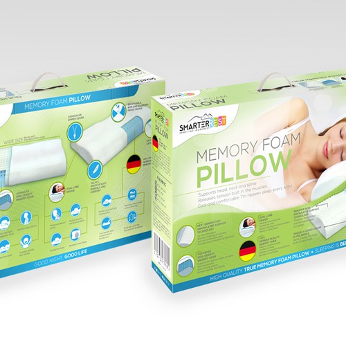 Packaging for SmarterRest (smart pillows)