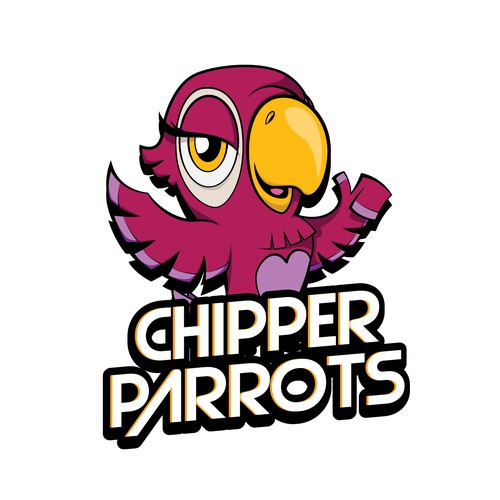 "Chipper Parrots" Logo / Mascot Design