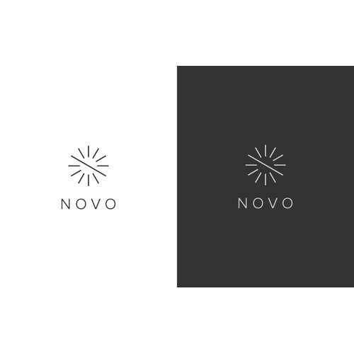 Recreate a MODERN and MINIMALIST logo for NOVO watch