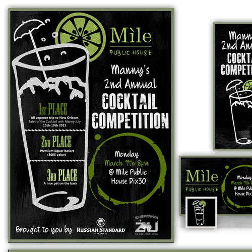 Design promo material for cool cocktail competition