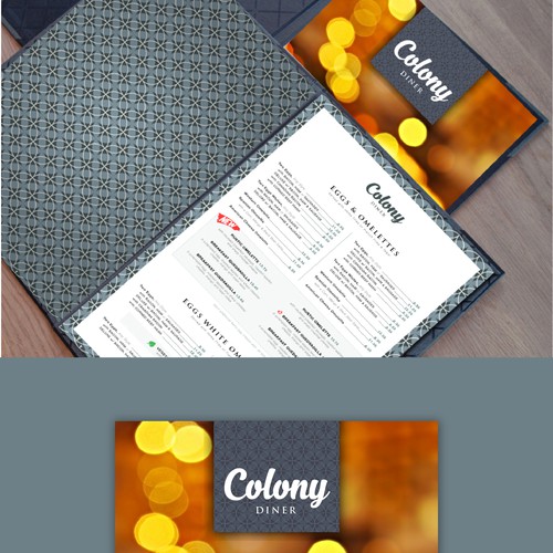 Food Menu for Colony Burger